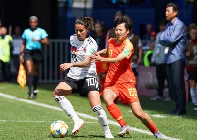 Dzsenifer Marozsán in a game against China at 2019 Women's World Cup