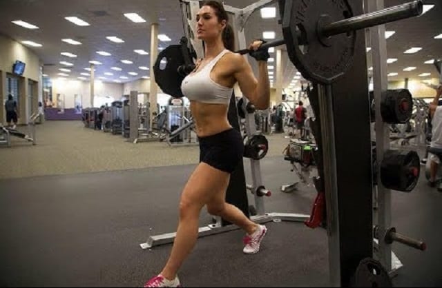 Gia Marie Macool working out