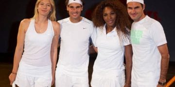 Rich athletes in tennis