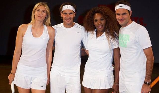 Rich athletes in tennis