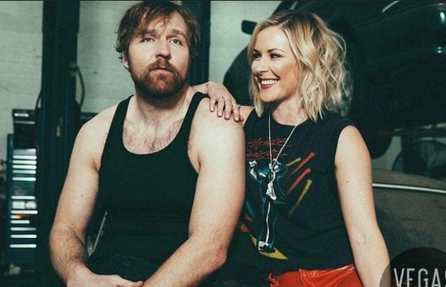 Jon Moxley and Renee Young