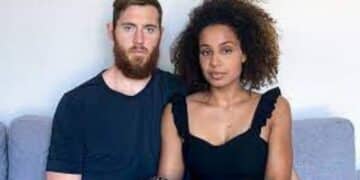 Aron Baynes and Rachel Adekponya