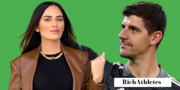 Marta Dominguez and Thibaut Courtois