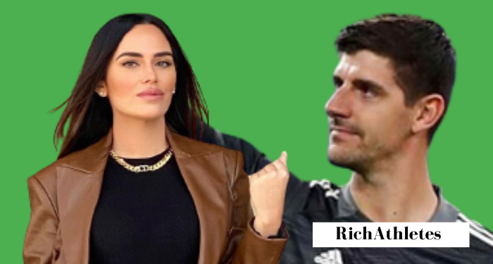 Marta Dominguez and Thibaut Courtois