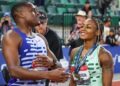 Sha'Carri Richardson and Christian Coleman